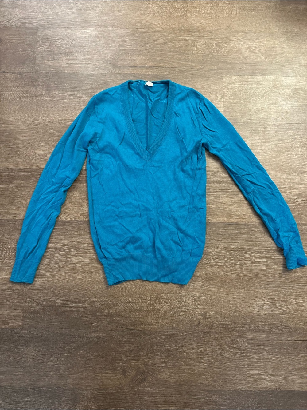 J. Crew V-Neck Sweater in Turquoise